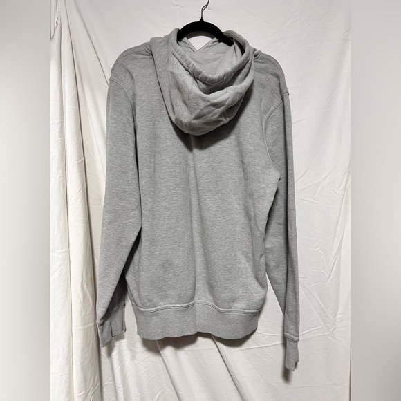 The North Face Heather Gray Pullover Hoodie Sweatshirt | Fall | Cozy | Cotton - Picture 6 of 8